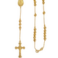 Beaded Guadalupe Rosary Necklace 24"- 18k Gold Filled