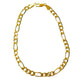 Figaro Link Anklet-18k Gold Filled