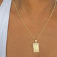 Initial Pendant Rolo Necklace-18K Gold Filled