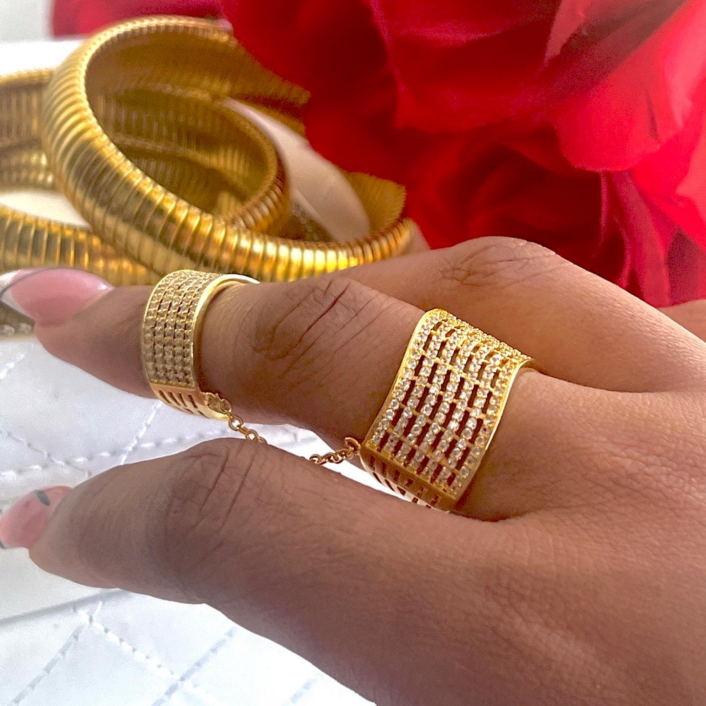 Tierra Ring-18k Gold Plated