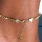 Forever Heart Link Anklet-18k Gold Filled