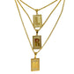 Initial Pendant Rolo Necklace-18K Gold Filled