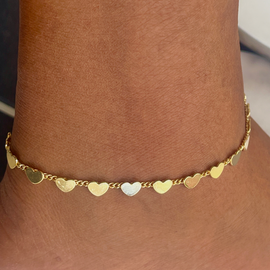 Amora Curb Link Anklet-18k Gold Filled