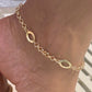 Rolo Link Anklet-18k Gold Filled