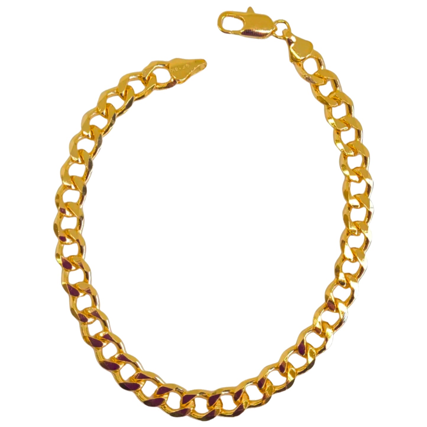 Cuban Link Anklet-18k Gold Filled