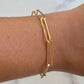 Paperclip Link Bracelet-18k Gold Filled