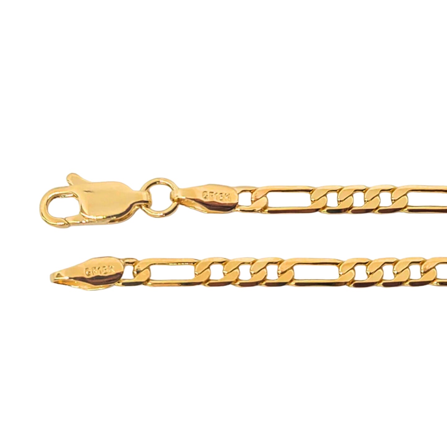 18k Gold Filled Figaro Link Bracelet