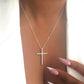 Clara Cross Necklace-925 Sterling Silver