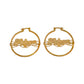 Taken Hoop Earrings-18k Gold Plated