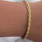 Ariel Rope Link Bracelet-18k Gold Filled