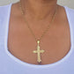 Jae Cross Pendant Necklace- 18k Gold Filled