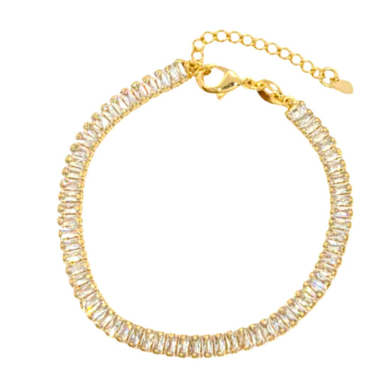 Destiny Eternity Zirconia Bracelet-18k Gold Filled