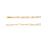 Rolo Paper Clip Link Chain-18k Gold Filled-5mm