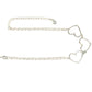 Samoy Rolo Heart Link Bracelet-925 Sterling Silver