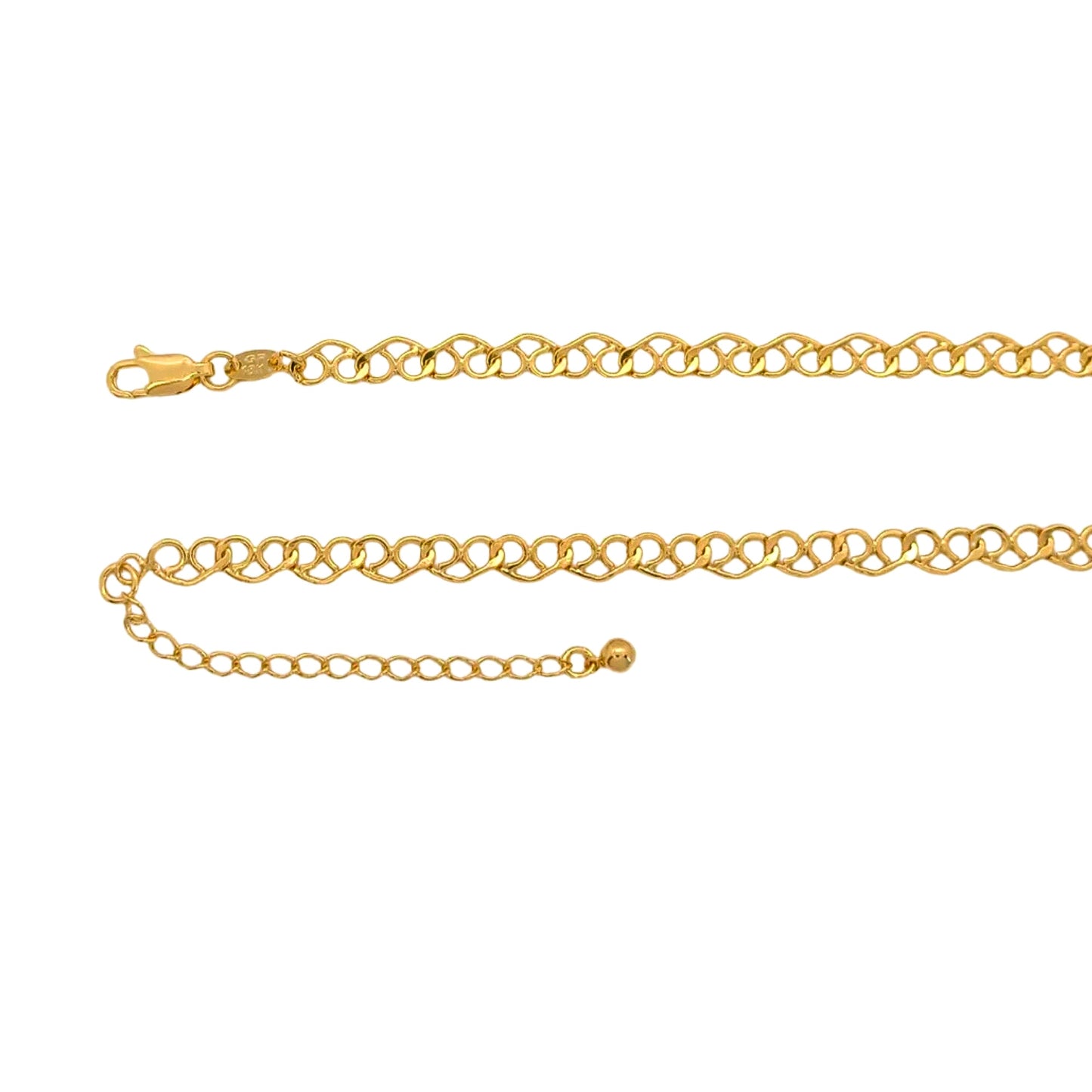 Emma Heart Link Necklace-18k Gold Filled