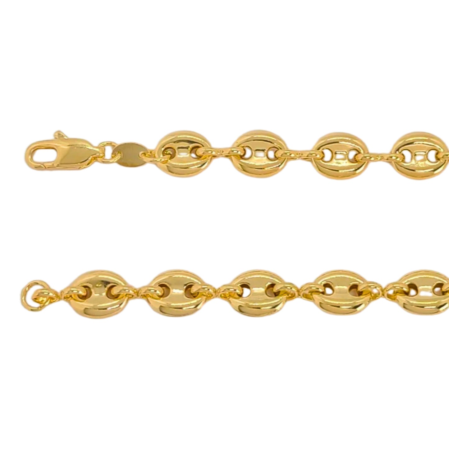 Hollow Puff Mariner Link Chain-18k Gold Filled