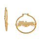 Taken Hoop Earrings-18k Gold Plated