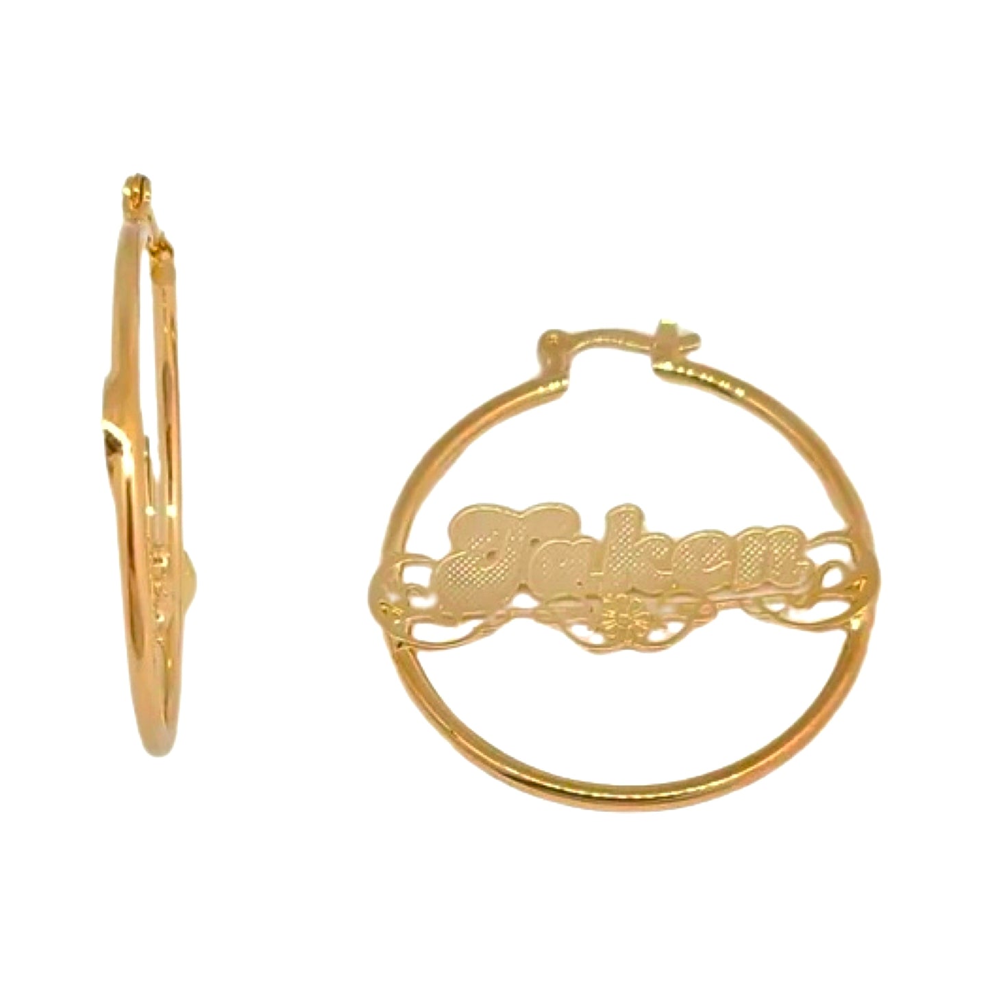 Taken Hoop Earrings-18k Gold Plated