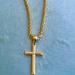 Dana Cross Pendant Necklace- 18k Gold Filled