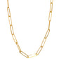 Rolo Paper Clip Link Chain-18k Gold Filled-5mm