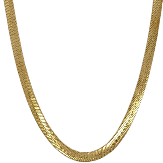 Tania Herringbone Link Chain-18k Gold Filled 5MM