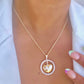 Radiant Mom Zircon Pendant Necklace-18k Gold Filled