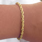 Ariel Rope Link Bracelet-18k Gold Filled