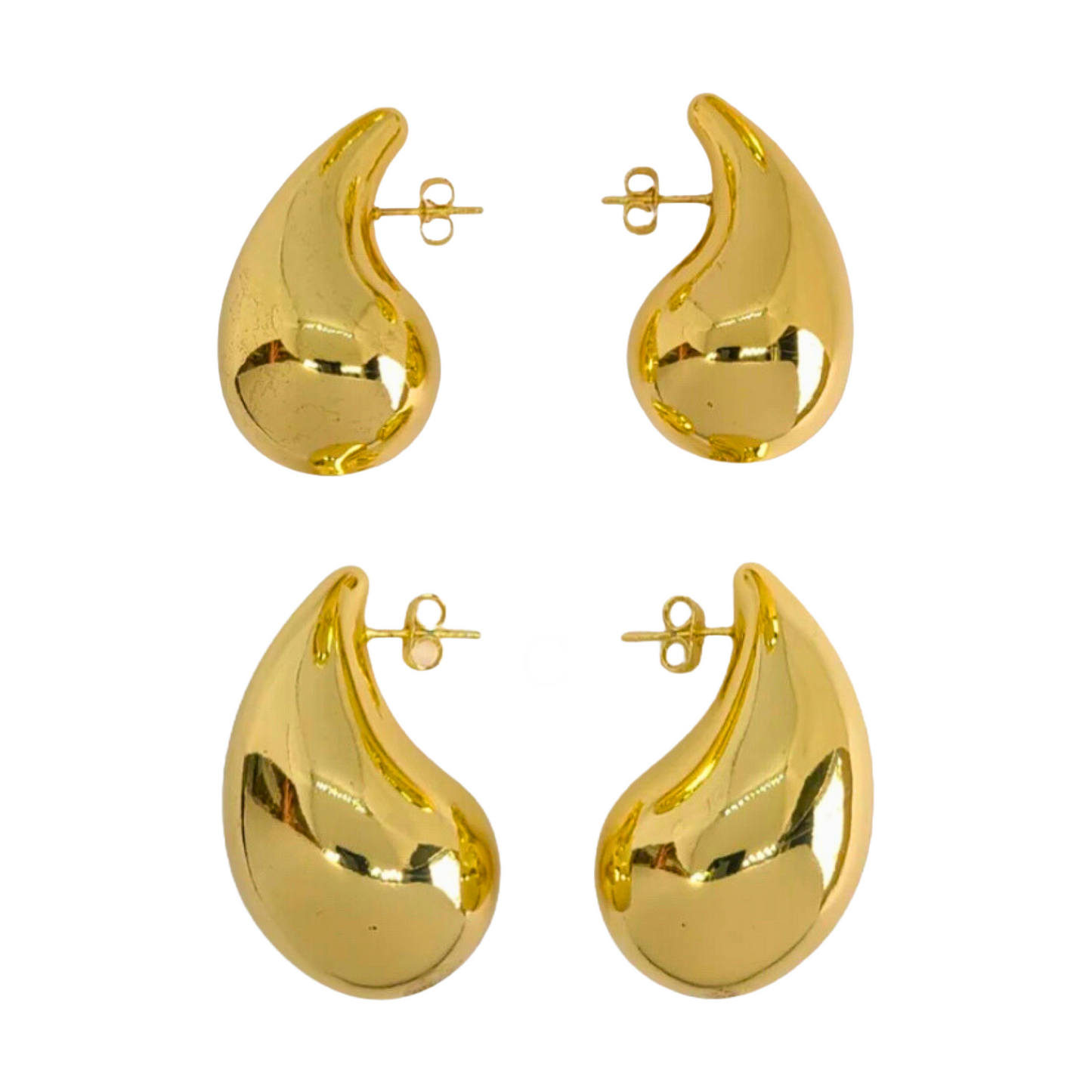 Torie Chunky Teardrop Earrings-18k Gold Plated