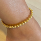 Bria Beaded Link Anklet-18k Gold Filled