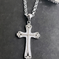 Elise Cross Necklace-925 Sterling Silver