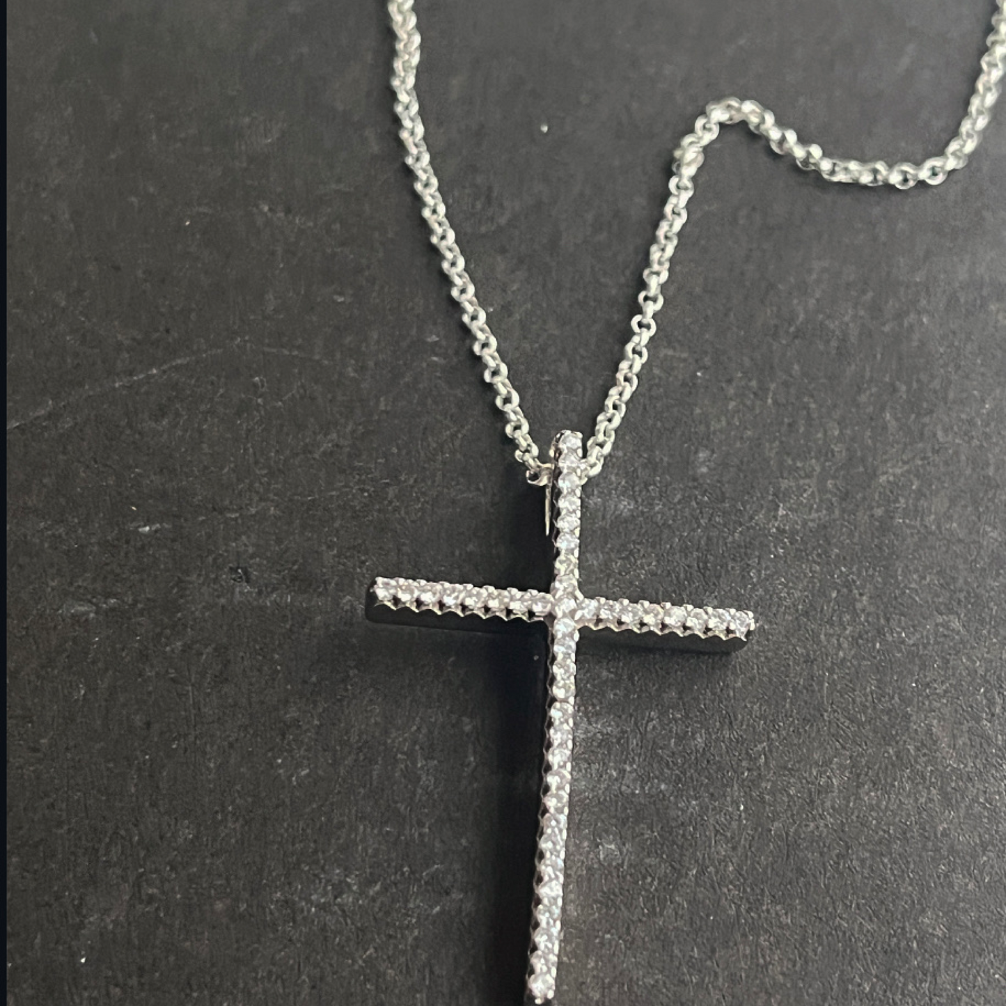 Clara Cross Necklace-925 Sterling Silver