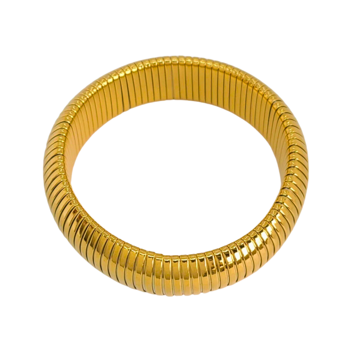 Chardae Chunky Bangle-Gold Plated