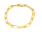 Paperclip Link Bracelet-18k Gold Filled