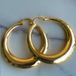 Celeste Hoop Earrings-18k Gold Plated