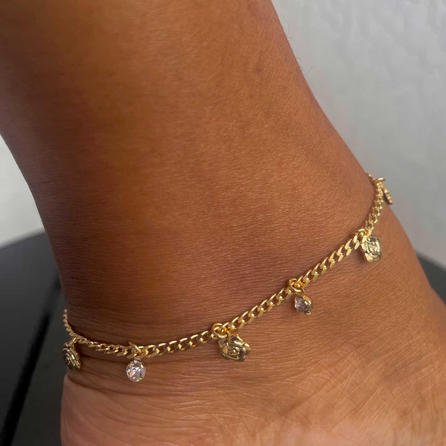 Lily Charms Curb Link Anklet