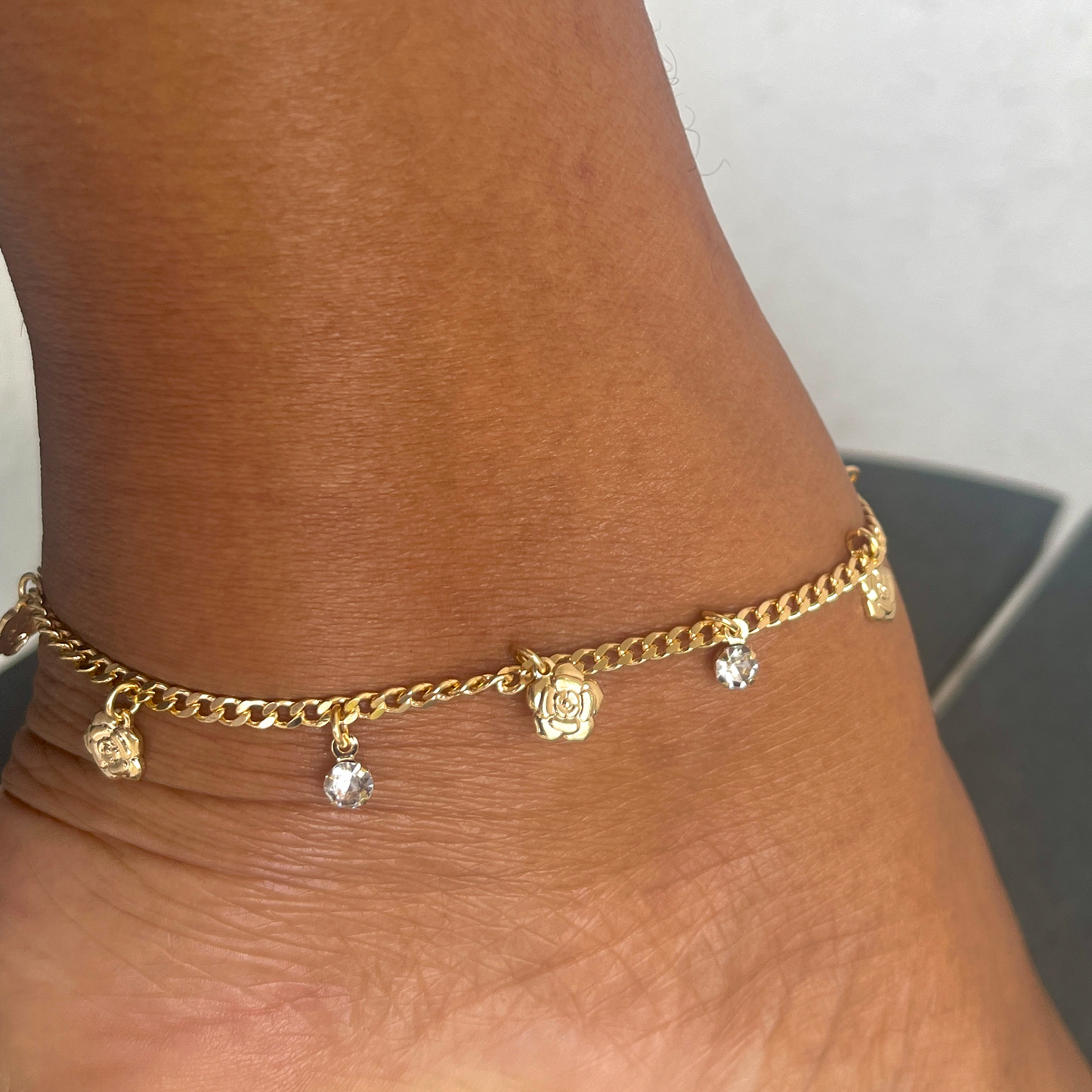 Lily Charms Curb Link Anklet