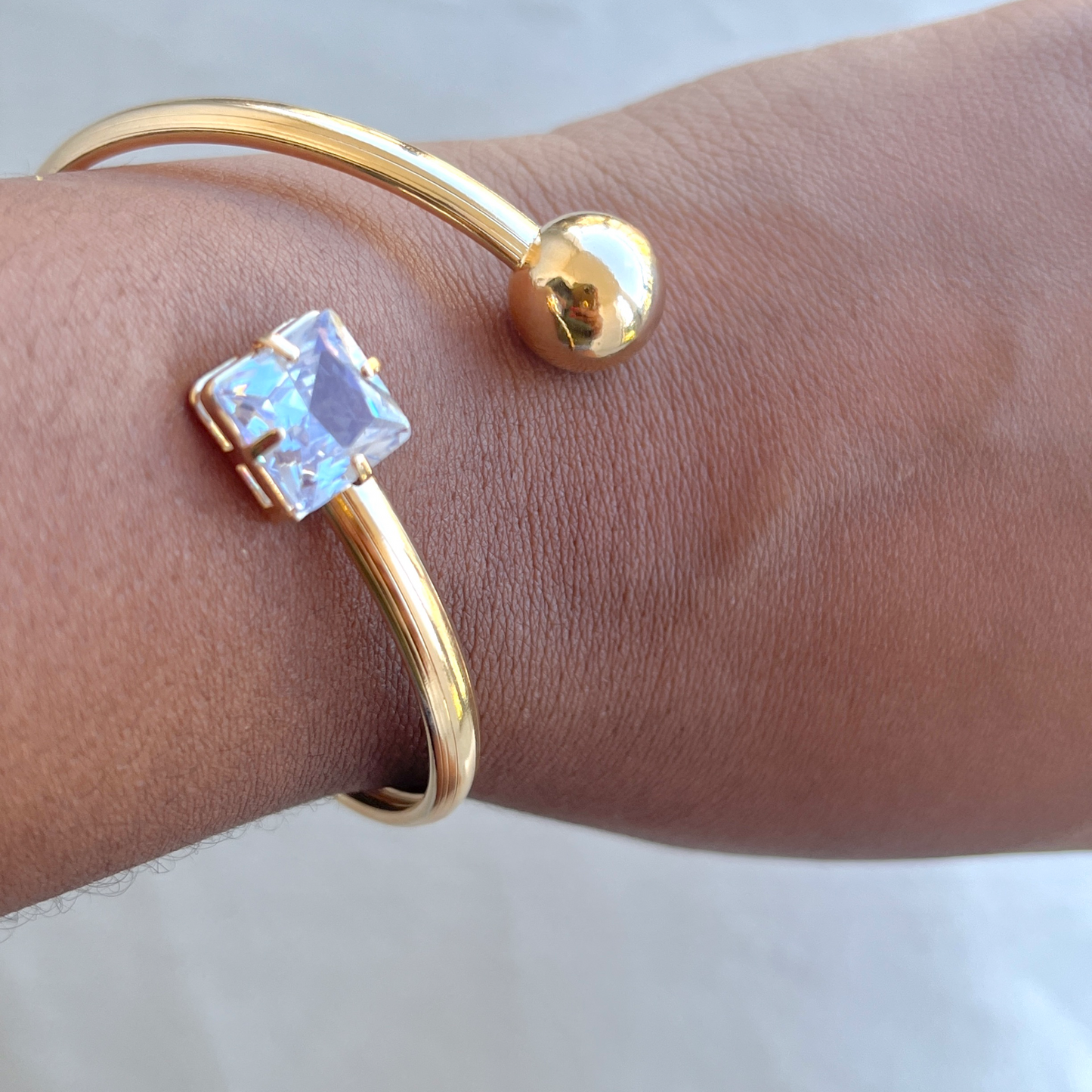 Delani Bangle-18k Gold Plated