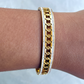 Trina  Bangle with Ring-Gold Plated