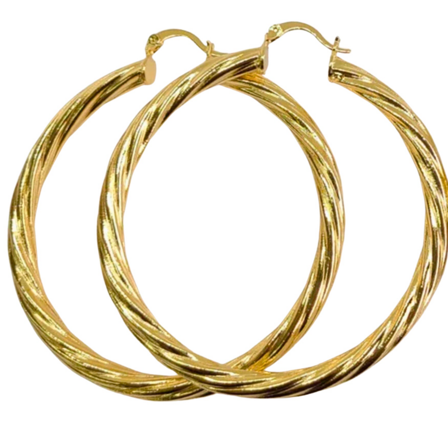 Hailee Hoop Earrings-18k Gold Filled