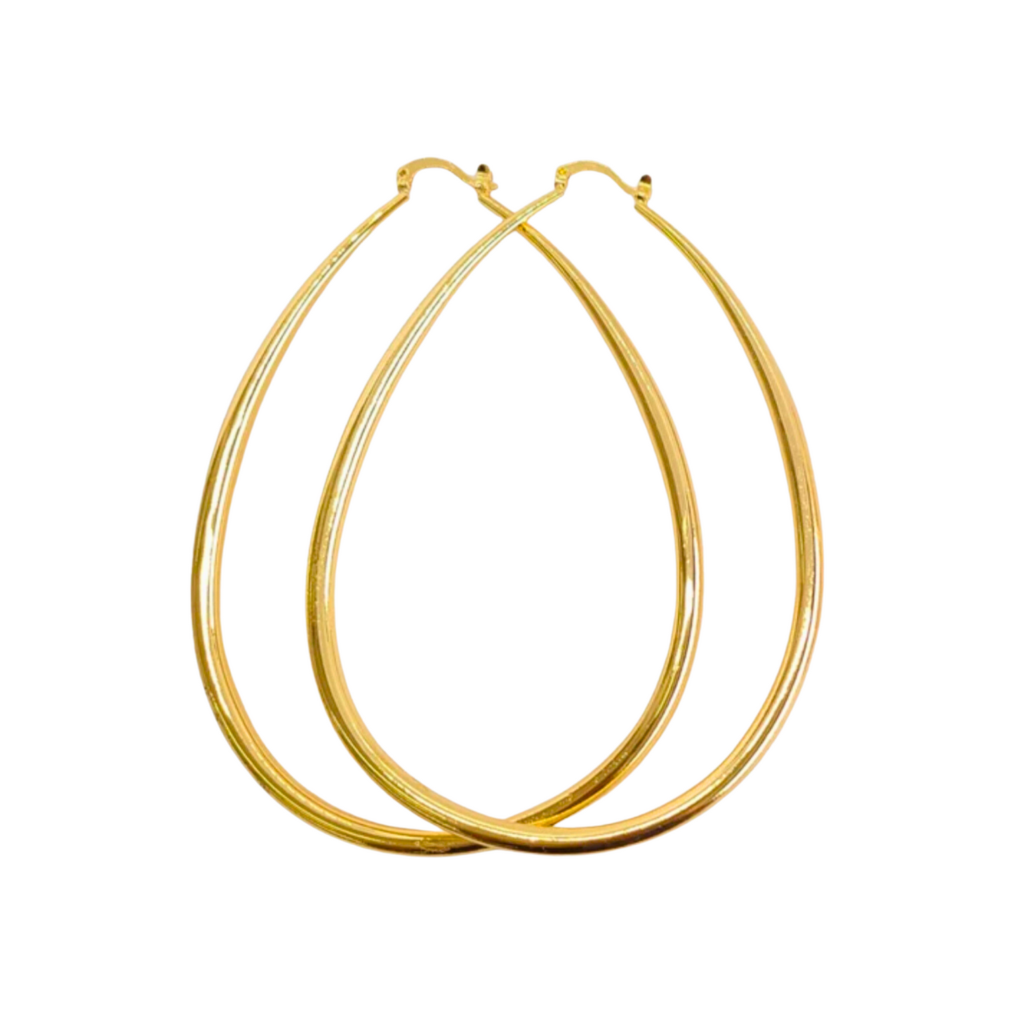 Rena Hoop Earrings-18k Gold Plated