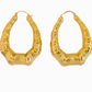 Chanele Hoop Earrings-18k Gold Plated