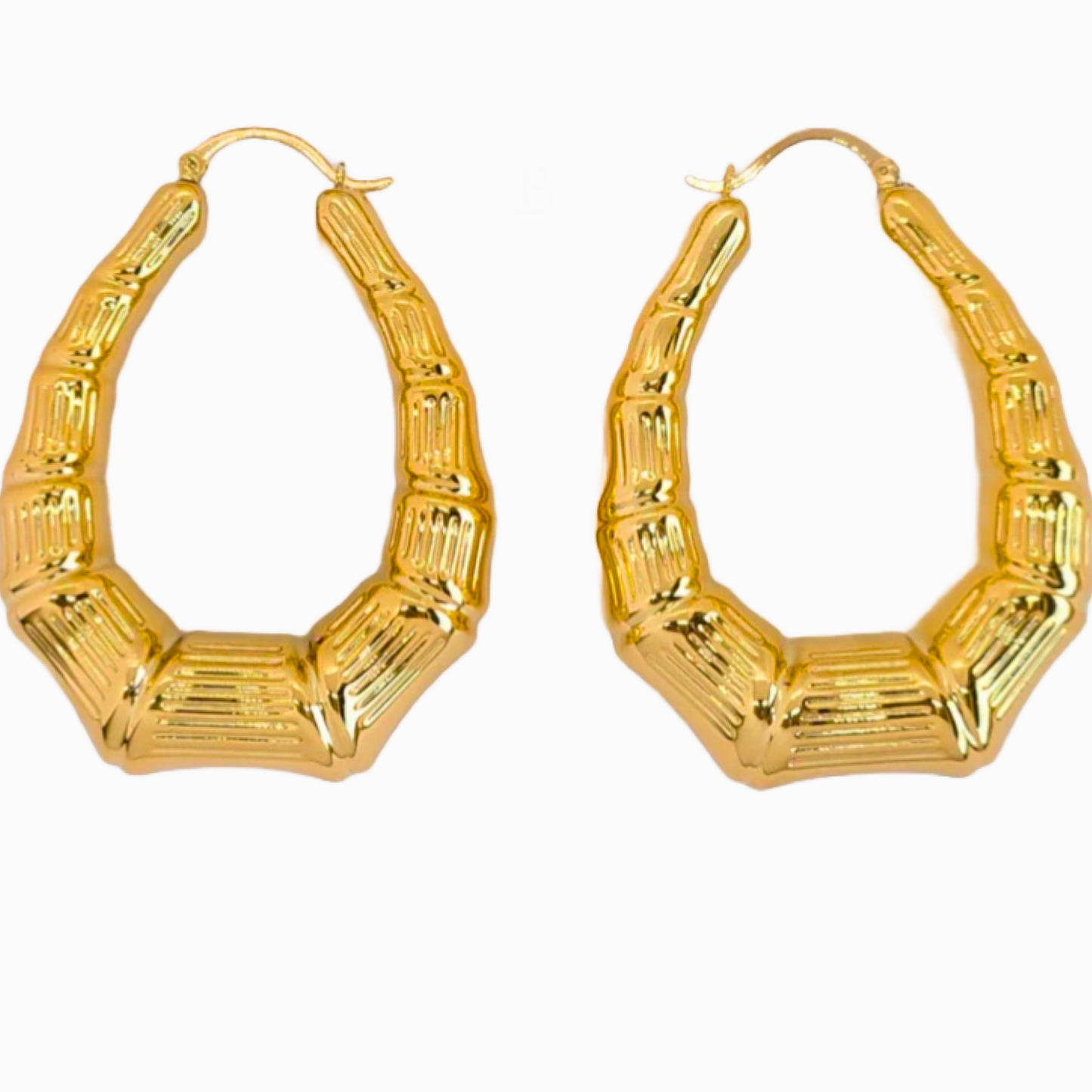 Chanele Hoop Earrings-18k Gold Plated