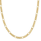 Figaro Link Chain 4MM-18k Gold Filled