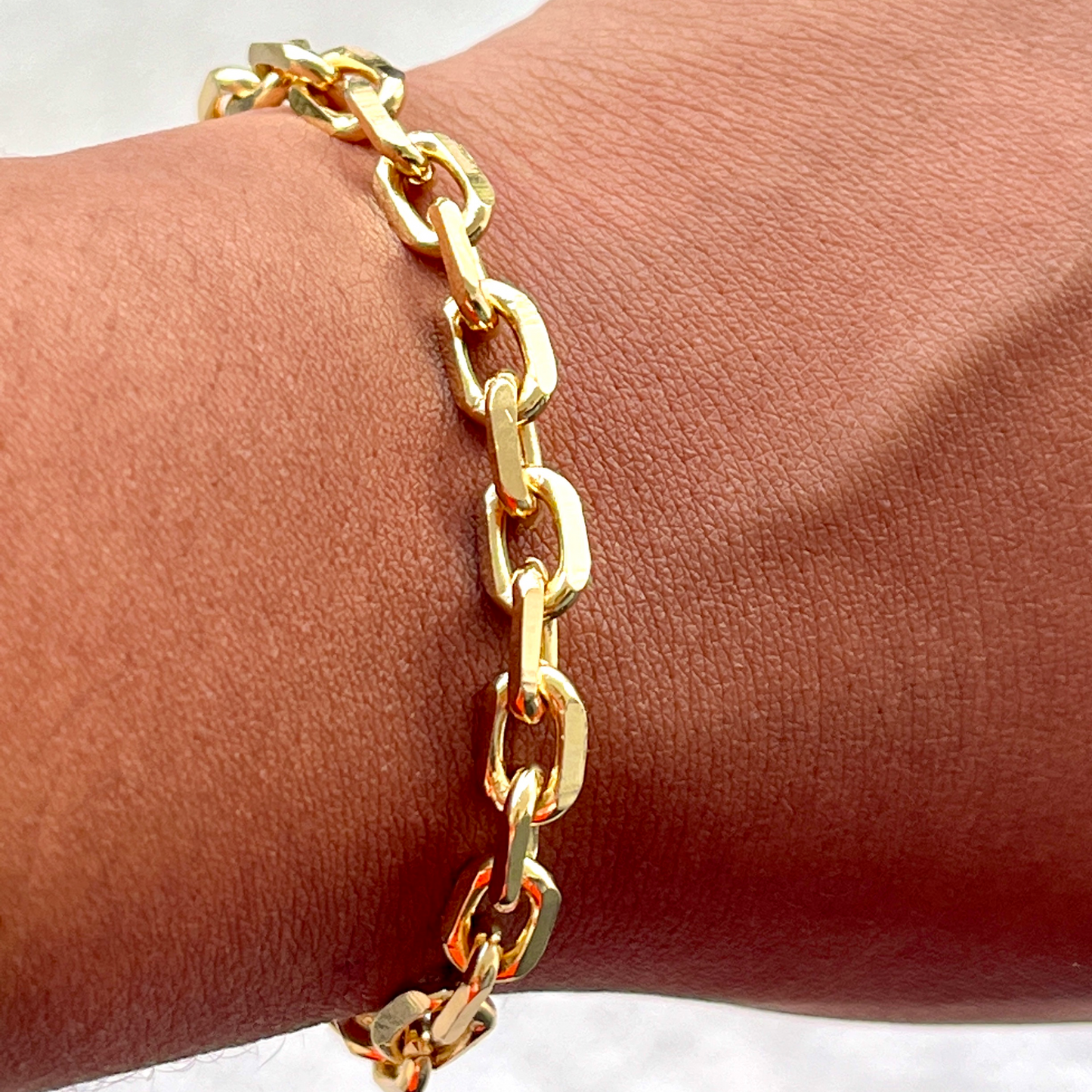 Dalia Rolo Link Bracelet-18k Gold Filled