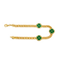 Clover Cuban Link Bracelet-18k Gold Filled