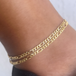 Figaro Link Anklet-18k Gold Filled 3mm