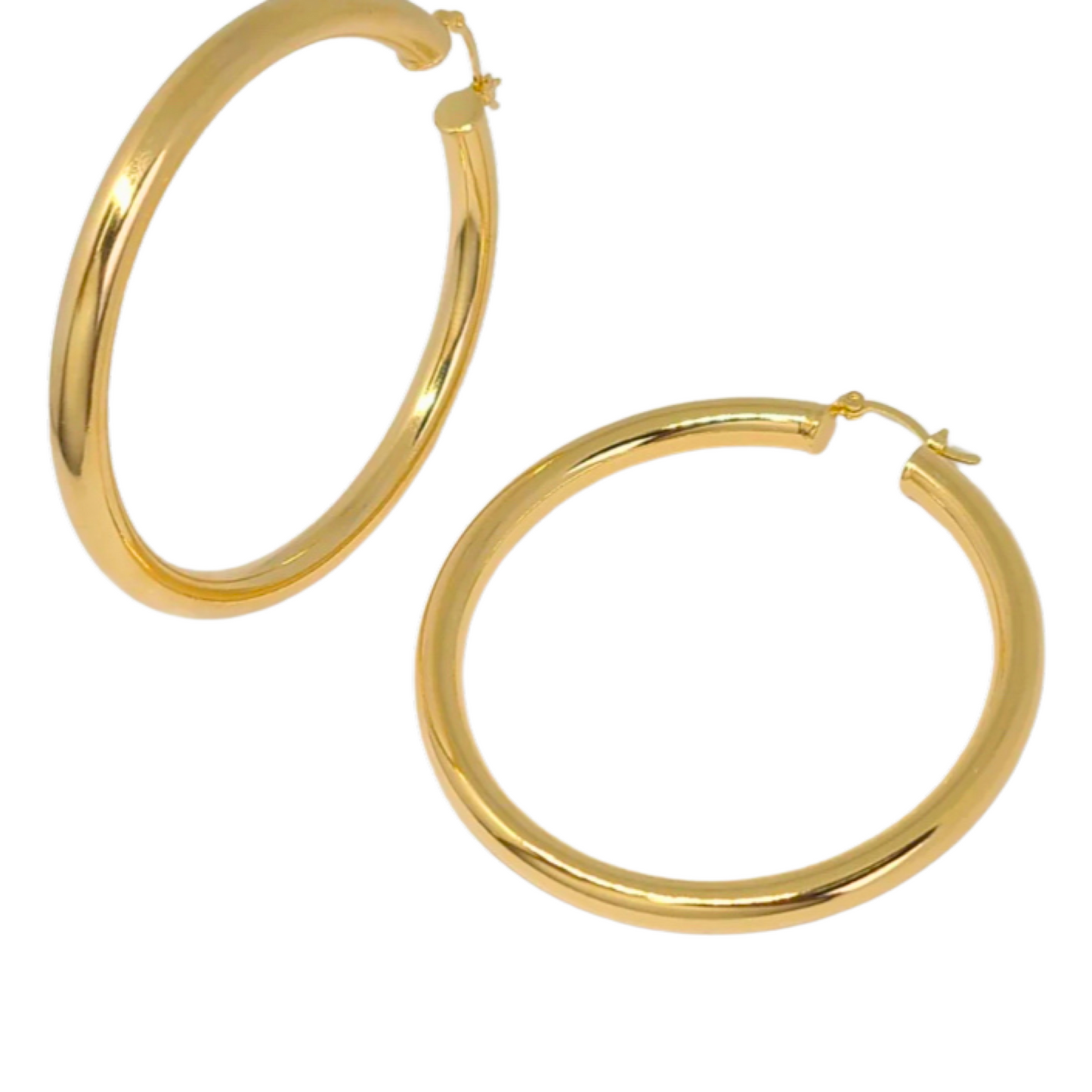 Rhea Hoop Earrings-18k Gold Plated