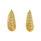 Cassie Chunky Hoop Earrings-18k Gold Plated