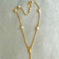 Pearl Rosary Necklace-18k Gold Filled