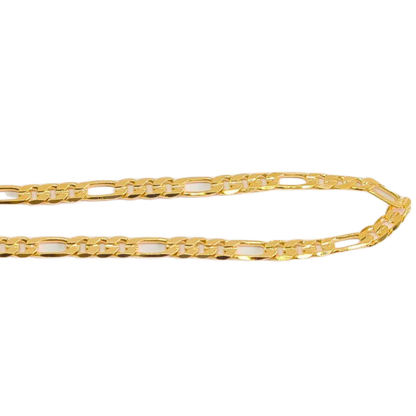 Figaro Link Anklet-18k Gold Filled